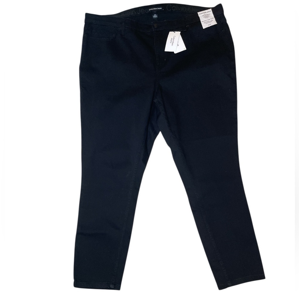 Calvin Klein Jeans Women's Black High Rise Skinny Jeans sz 20W